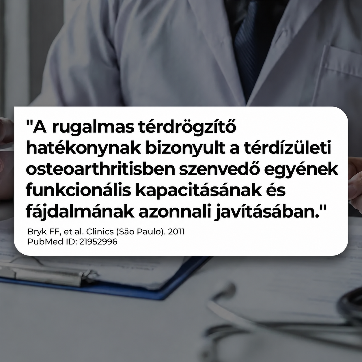 KÉP 06 – Kutatási idézet grafika térdkompresszióról