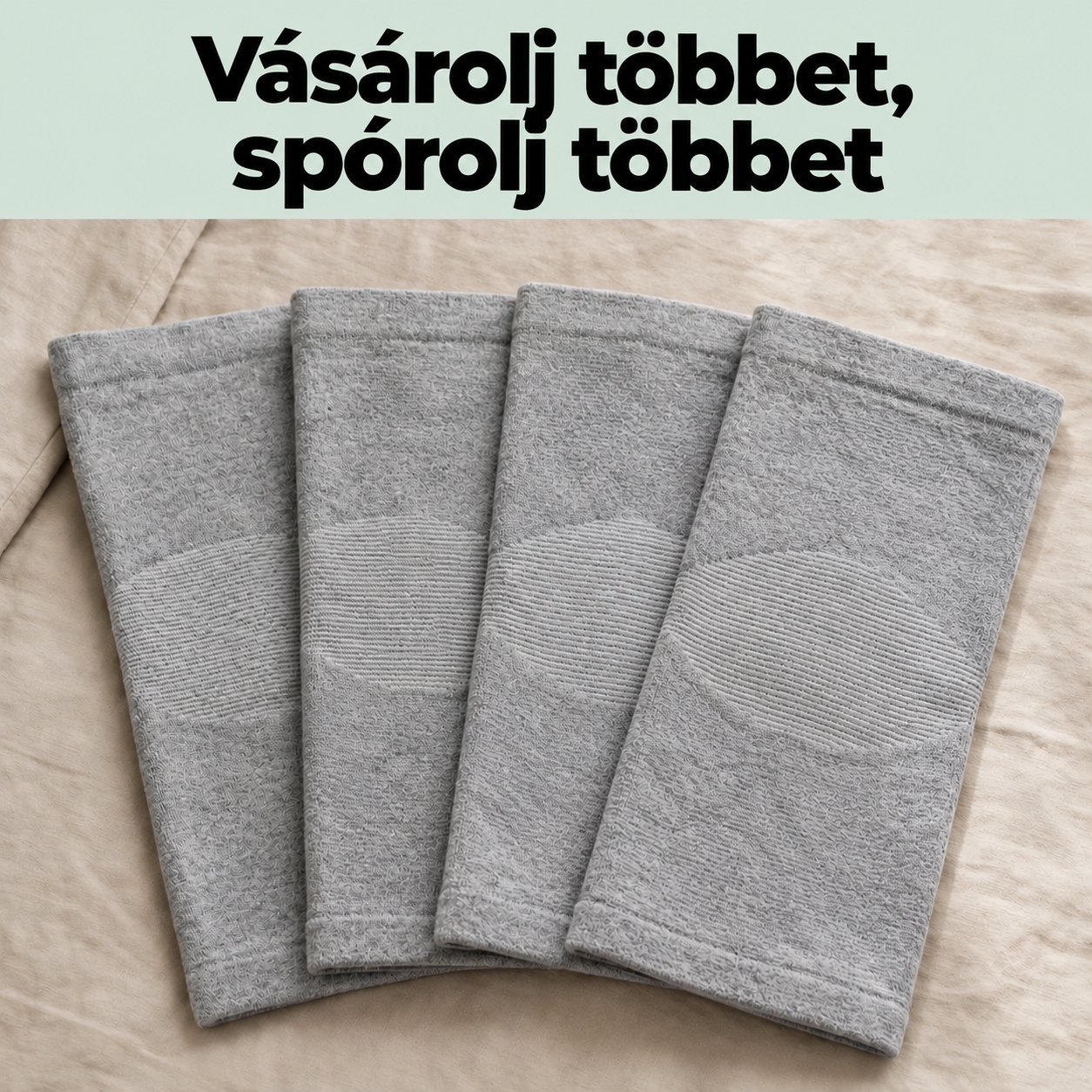 KÉP 10 – Bundle & Save: szürke, fekete, bézs, rózsaszín térdrögzítők
